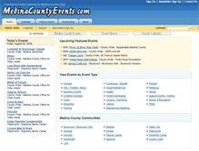 Tablet Screenshot of medinacountyevents.com